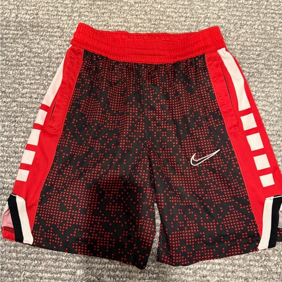 Nike Kids Red and Black Patterned Shorts - Picture 1 of 4